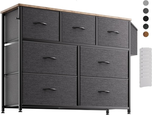 Fabric chest drawers - fabric,