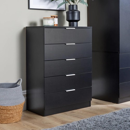 Chest drawers black - 5,