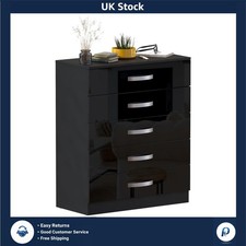 Contemporary Black Gloss Chest