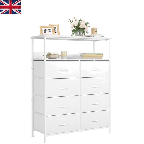 Elegant drawer white dresser - white,